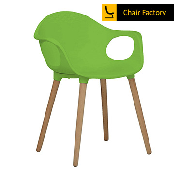 Green Jolie Wooden Cafe Chair